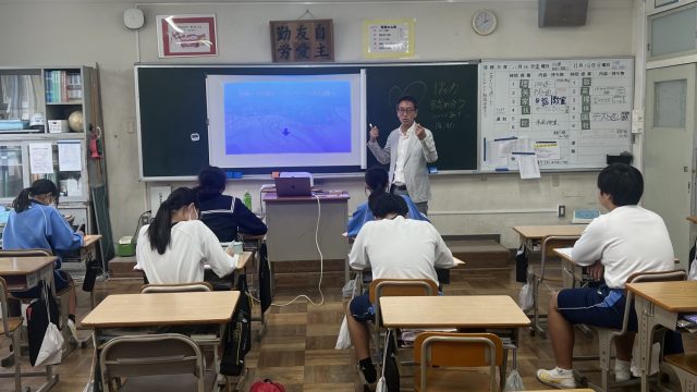 袋井市立袋井南中学校２年生にキャリア教育授業　テーマは「自分らしさ」