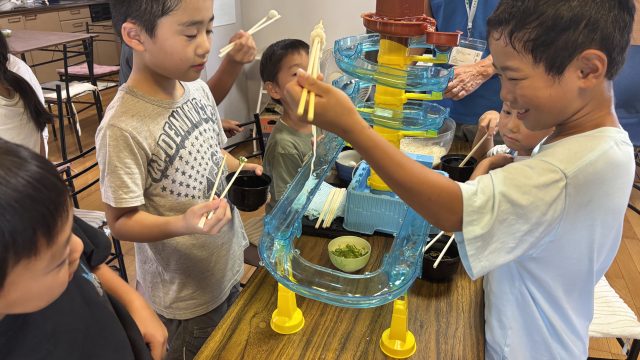 IBASHO　さあ、夏休み体験教室　流しそうめんと英語で遊ぼう体験！