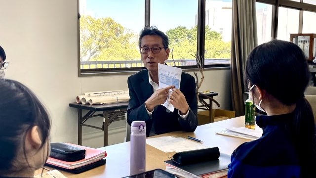 静岡大学教育学部附属浜松中学校３年生と伴走型LT、探究授業